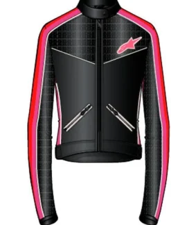 Alpinestars Stella T-Dyno Air Motorjas Black Bright Red Fuchsia 1499> Motorjassen