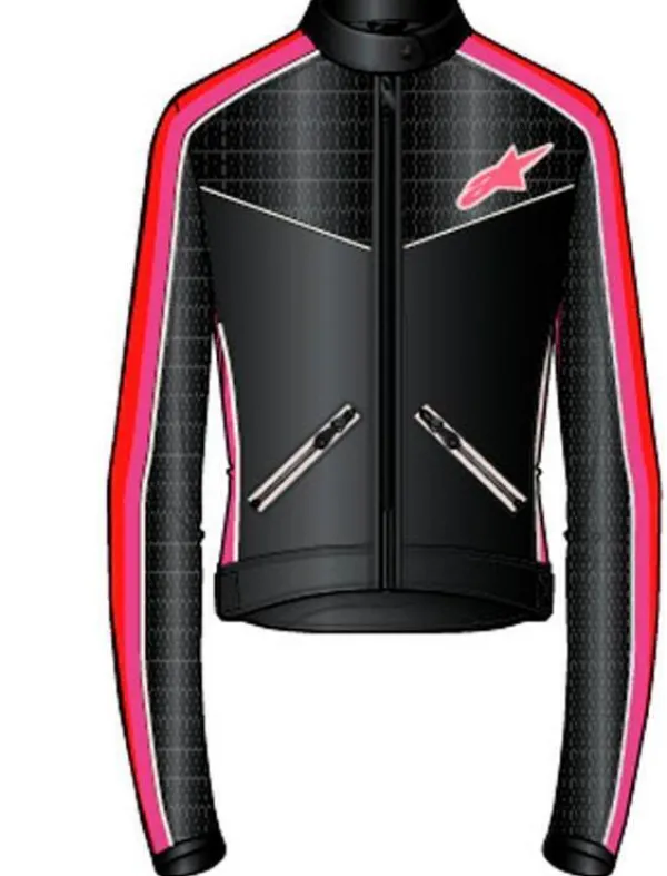 Alpinestars Stella T-Dyno Air Motorjas Black Bright Red Fuchsia 1499> Motorjassen