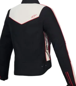 Alpinestars Stella T-Dyno WR Motorjas Black Ecru Bright Red 1496> Motorjassen