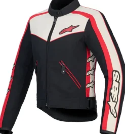 Alpinestars Stella T-Dyno WR Motorjas Black Ecru Bright Red 1496> Motorjassen