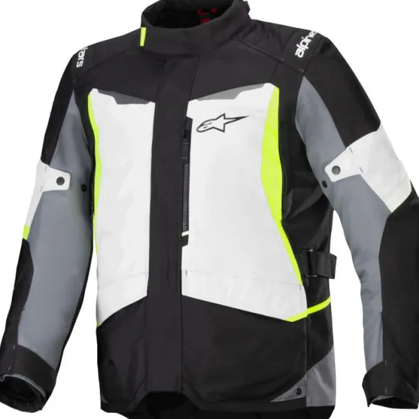 Alpinestars ST-1 Waterproof Motorjas Ice Gray/Black/Yellow Fluo 9145> Motorjassen