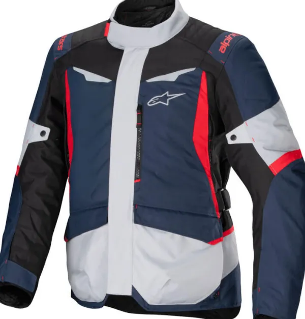 Alpinestars ST-1 Waterproof Motorjas Dark Blue/Black/Bright Red 7093> Motorjassen