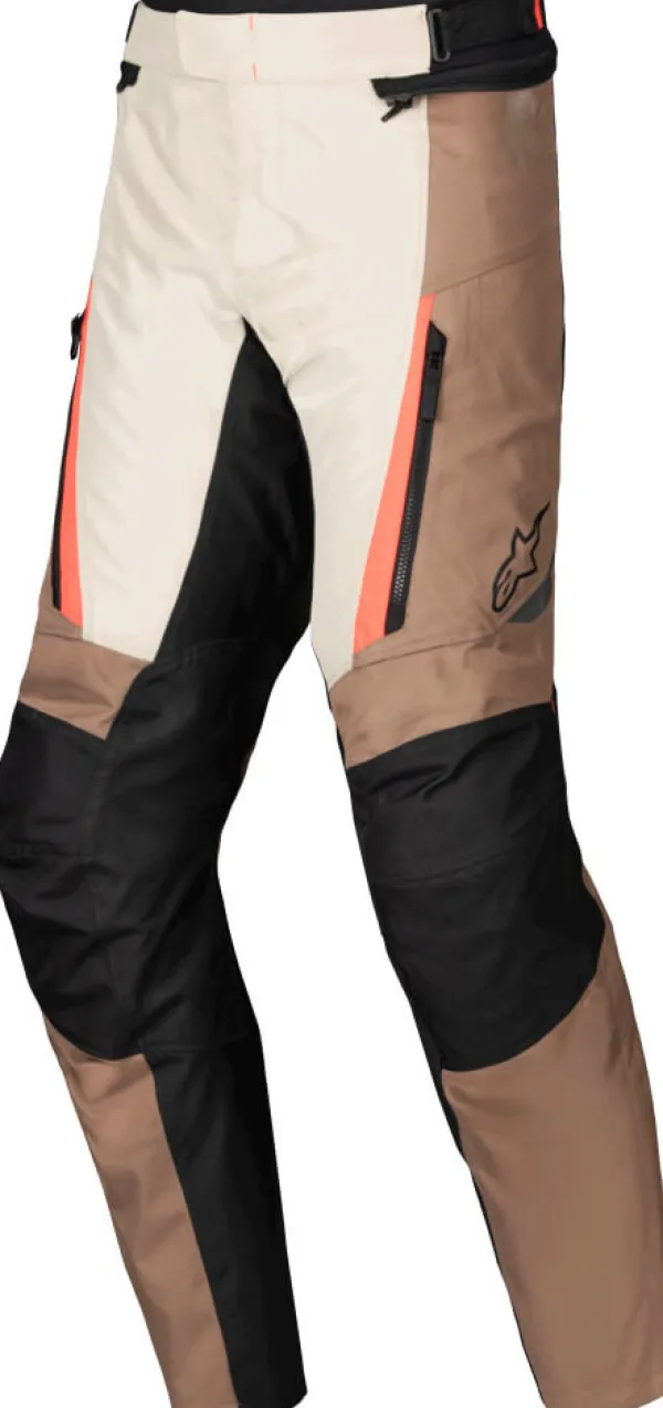 Alpinestars ST-1 Waterproof Motorbroek Dark Khaki/Sand/Black/Red Fluo 866> Motorbroeken