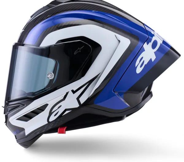 Alpinestars Supertech R10 Arius Black White Blue Glossy> Integraalhelmen