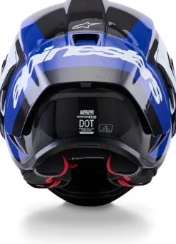 Alpinestars Supertech R10 Arius Black White Blue Glossy><noscript><img width=