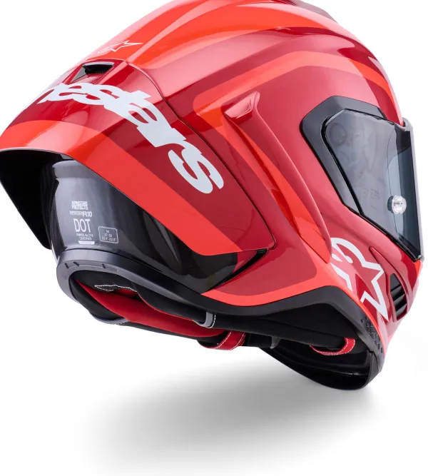 Alpinestars Supertech R10 Arius Black White Double Red Glossy> Integraalhelmen