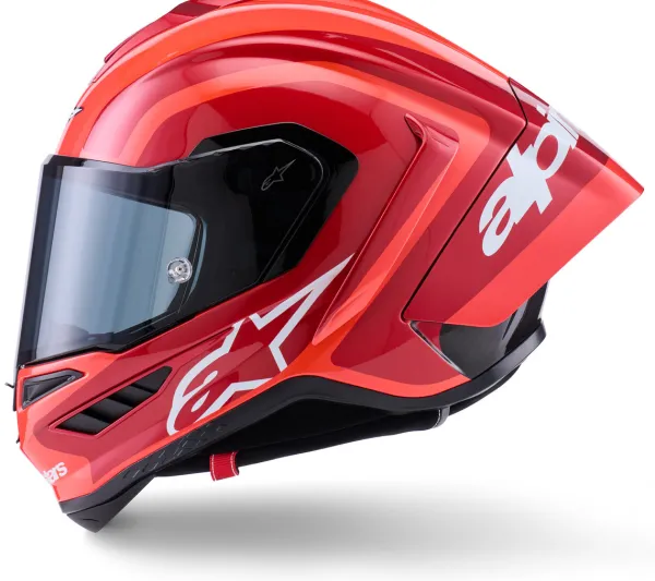 Alpinestars Supertech R10 Arius Black White Double Red Glossy> Integraalhelmen
