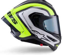 Alpinestars Supertech R10 Arius Black Silver Yellow Fluo Glossy><noscript><img width=