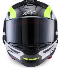 Alpinestars Supertech R10 Arius Black Silver Yellow Fluo Glossy><noscript><img width=