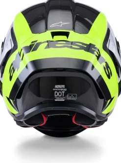 Alpinestars Supertech R10 Arius Black Silver Yellow Fluo Glossy><noscript><img width=
