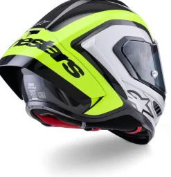 Alpinestars Supertech R10 Arius Black Silver Yellow Fluo Glossy><noscript><img width=