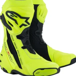 Alpinestars Supertech R 2021 Boots Yellow Fluo Black 551>Heren Heren Motorlaarzen|Race Motorlaarzen
