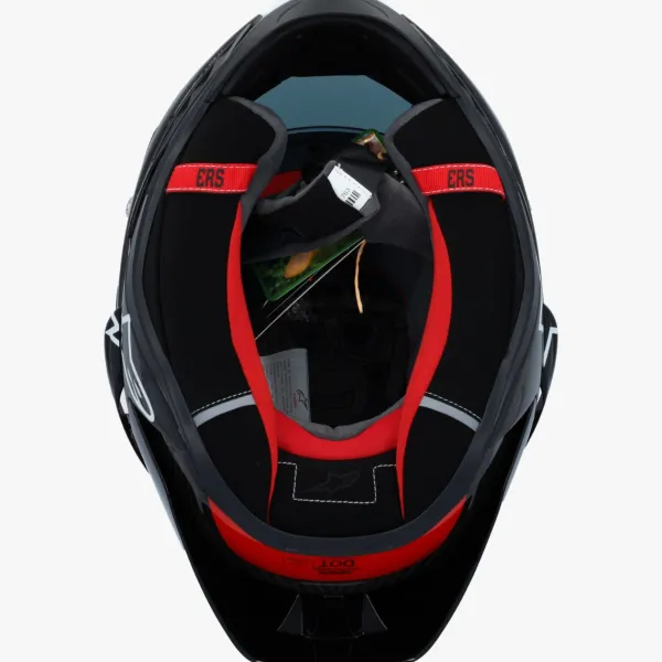 Alpinestars Supertech R10 Element Black Carb Bright Red White Gl> Integraalhelmen