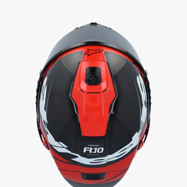 Alpinestars Supertech R10 Element Black Carb Bright Red White Gl> Integraalhelmen