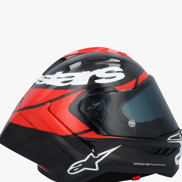 Alpinestars Supertech R10 Element Black Carb Bright Red White Gl> Integraalhelmen