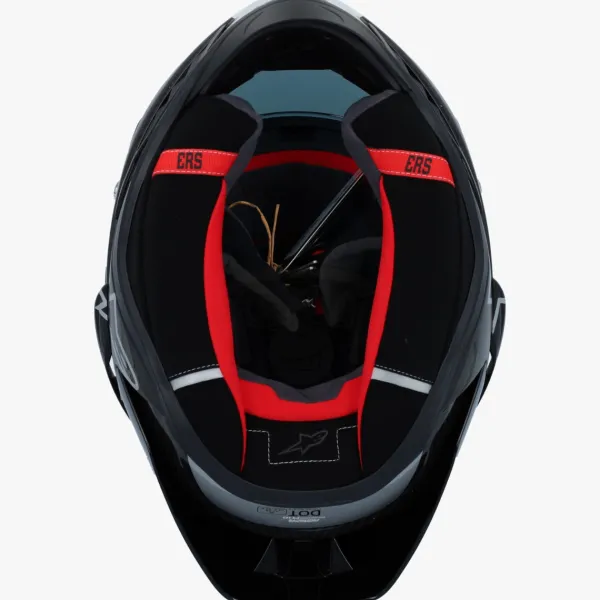 Alpinestars Supertech R10 Element Black Carb Silver Black Glossy> Integraalhelmen