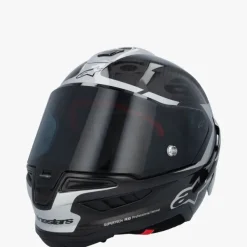 Alpinestars Supertech R10 Element Black Carb Silver Black Glossy><noscript><img width=