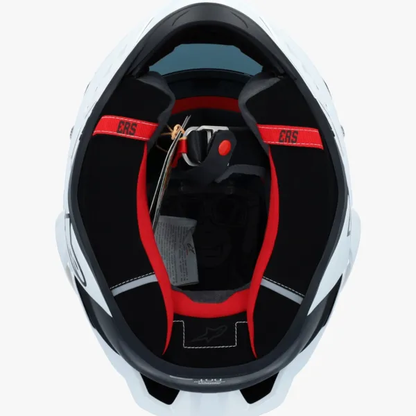 Alpinestars Supertech R10 Solid White Glossy Black Matt> Integraalhelmen