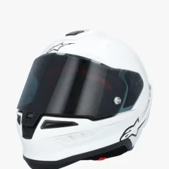 Alpinestars Supertech R10 Solid White Glossy Black Matt><noscript><img width=