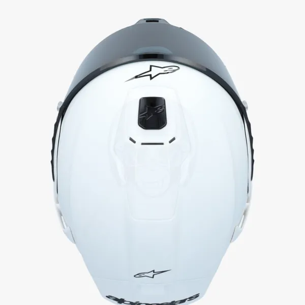 Alpinestars Supertech R10 Solid White Glossy Black Matt> Integraalhelmen