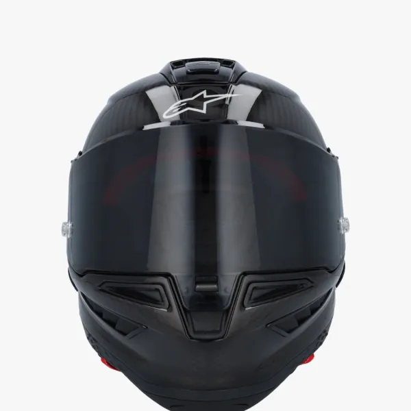 Alpinestars Supertech R10 Solid Black Carbon M&G> Integraalhelmen|Carbon Helmen
