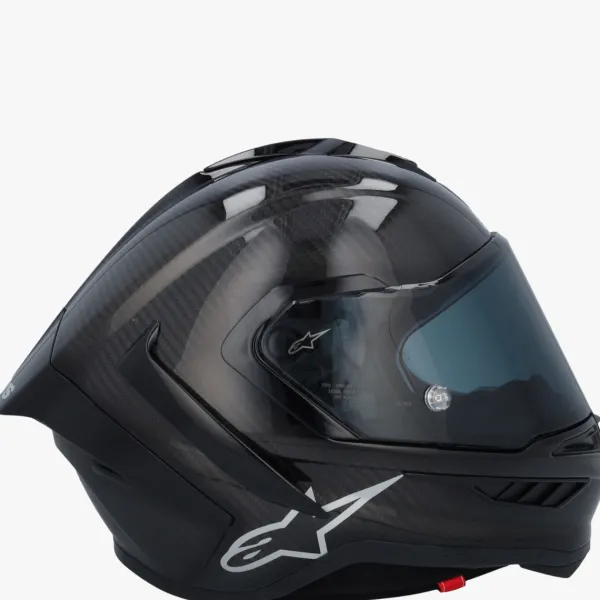 Alpinestars Supertech R10 Solid Black Carbon M&G> Integraalhelmen|Carbon Helmen