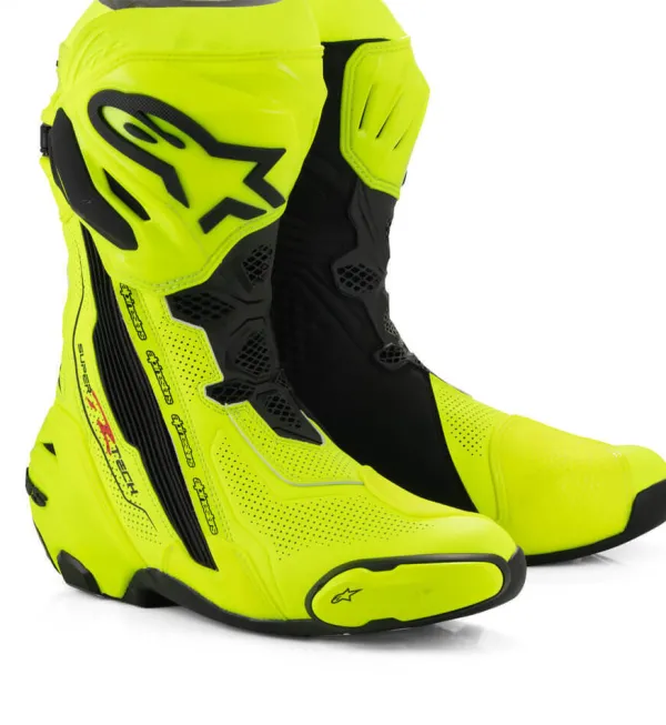 Alpinestars Supertech R Vented Boots Yellow Fluo/Black 551>Heren Heren Motorlaarzen|Race Motorlaarzen