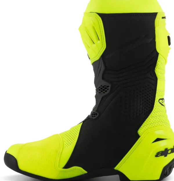 Alpinestars Supertech R Vented Boots Yellow Fluo/Black 551>Heren Heren Motorlaarzen|Race Motorlaarzen
