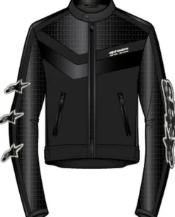 Alpinestars T-Dyno Air Motorjas Black Black 1100> Motorjassen