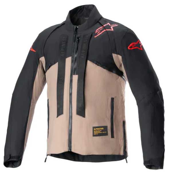 Alpinestars Techdura Motorjas Black/Falcon/Brown 1286> Motorjassen
