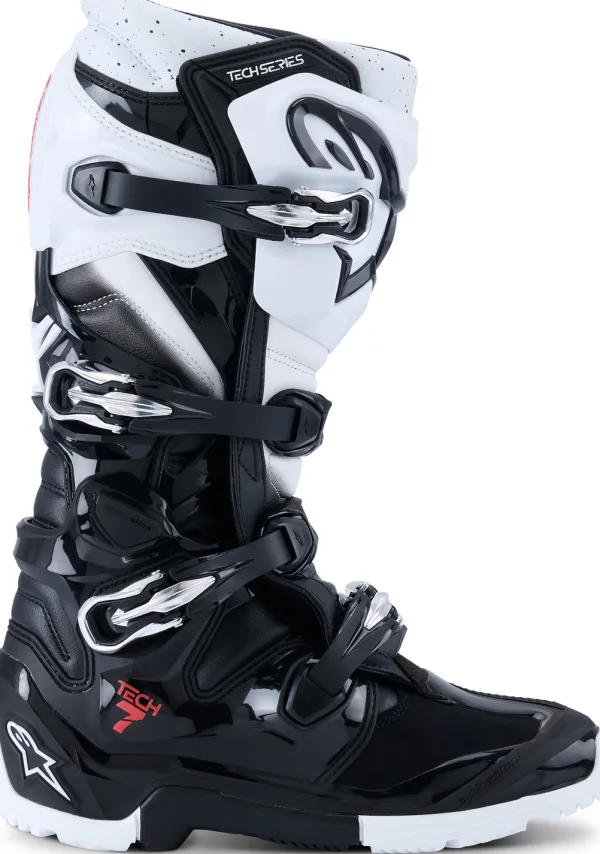 Alpinestars Tech 7 Enduro Black/White>Heren Heren Motorlaarzen|Adventure Motorlaarzen