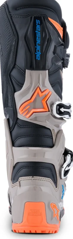 Alpinestars Tech 7 Enduro Black/Warm Gray/Orange Fluo>Heren Heren Motorlaarzen|Adventure Motorlaarzen