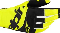 Alpinestars Techstar Gloves Black Yellow Fluo> Motorhandschoenen
