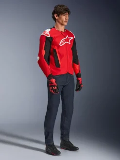 Alpinestars T-Gp Air Motorjas Bright Red/Red Fluo/Black> Motorjassen