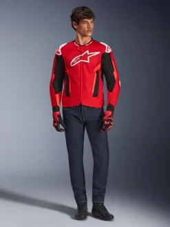 Alpinestars T-Gp Air Motorjas Bright Red/Red Fluo/Black> Motorjassen