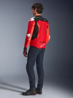 Alpinestars T-Gp Air Motorjas Bright Red/Red Fluo/Black><noscript><img width=