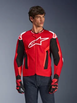 Alpinestars T-Gp Air Motorjas Bright Red/Red Fluo/Black><noscript><img width=