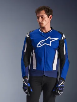 Alpinestars T-Gp Air Motorjas Bright Blue/Navy White><noscript><img width=