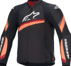 Alpinestars T-GP Plus R V4 Motorjas Black Red Fluo 1030> Motorjassen