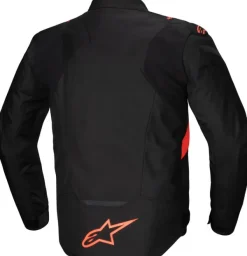 Alpinestars T-Jaws V4 WP Motorjas Black/Red Fluo 1030> Motorjassen