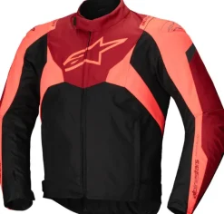 Alpinestars T-Jaws V4 WP Motorjas Black/Red Fluo/Dark Red 1365> Motorjassen