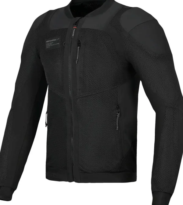 Alpinestars Troop-Air Pro Motorjas Black Black 1100> Motorjassen