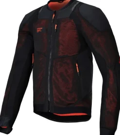 Alpinestars Troop-Air Pro Motorjas Black Red Fluo 1030> Motorjassen