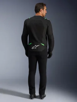 Alpinestars T-Sps Air V2 Motorjas Black/Fluo Green> Motorjassen