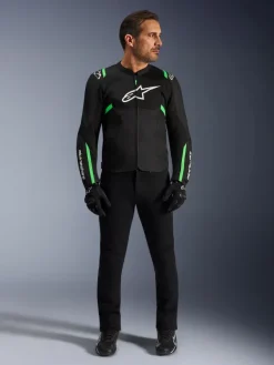Alpinestars T-Sps Air V2 Motorjas Black/Fluo Green><noscript><img width=
