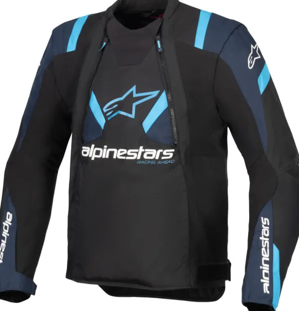 Alpinestars T-Stunt Air Motorjas Black/Dark Blue/Blithe Blue 1386> Motorjassen
