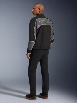 Alpinestars Unite Motorjas Black/Asphalt/Violet> Motorjassen