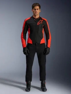 Alpinestars Viper Air V4 Motorjas Red Fluo Black 314> Motorjassen