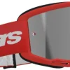Alpinestars Vision 3 Wordmark Goggle Red/Mirror Silver> Crossbrillen