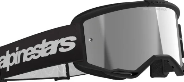 Alpinestars Vision 3 Wordmark Goggle Red/Mirror Silver> Crossbrillen